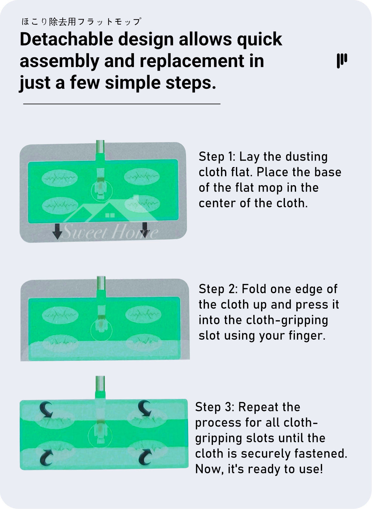 Clean Family-Dust Removal Flat Mop-6